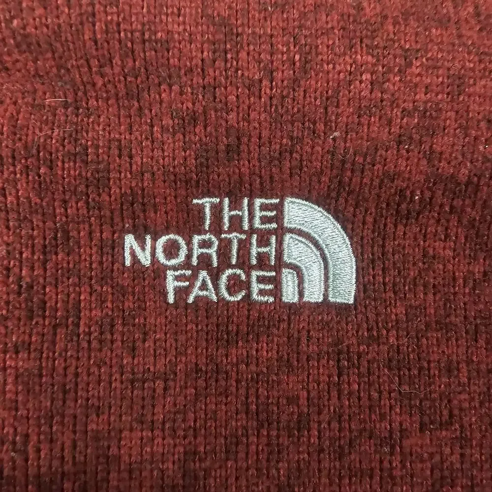 The North Face Jacket Large Red Gordon Lyons 1/4 Zip Fleece Outdoors Preppy